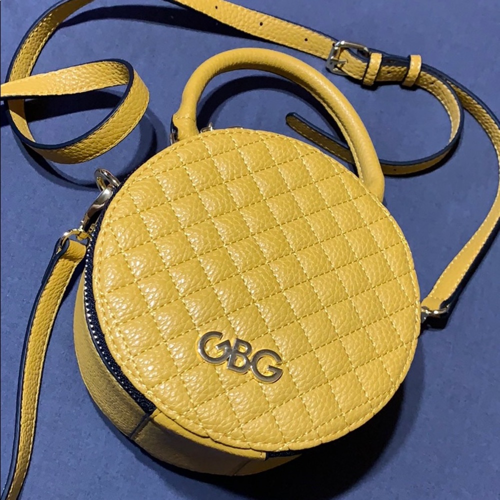 G by Guess yellow round crossbody
